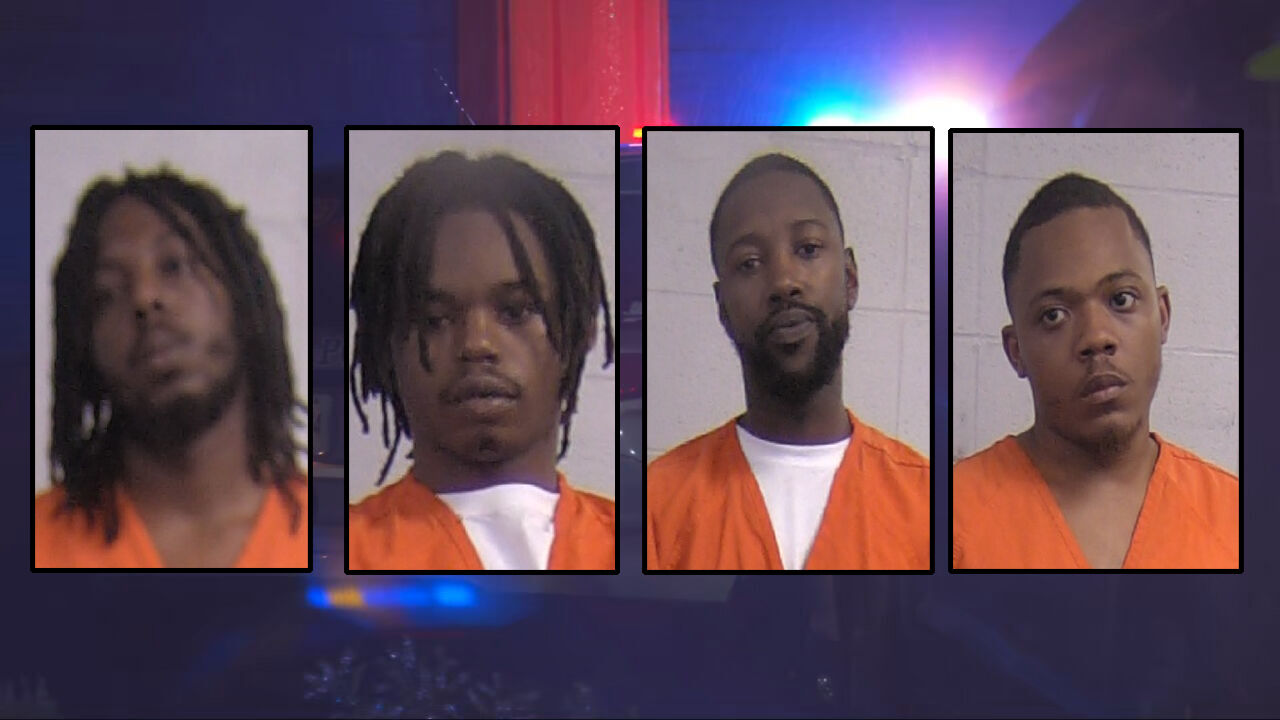 Dominique Thompson, 27, Jemond Groves, 21, Quantez Porter, 28, and Jacquan Ransom, 28.